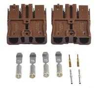 Heavy Duty Forklift Connector 75A 600V 2PCS SBS75X for Lithium Battery with Enhanced Conductivity (black)