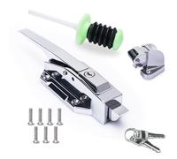 Heavy Duty Freezer Door Handle, Walking Cooler Door Closer Complete Kit, Walk in Cooler Door Handle for Coolers, Freezers, Industrial Ovens, Laboratory, Warehouse,etc. (Base Height 1.8 inch)