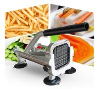Heavy Duty French Fry Cutter - Commercial Potato Slicer with Handle Professional Vegetable Chopper for Home & Restaurant Ideal for Perfectly Crispy Fries & Fresh Veggies