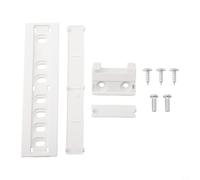 Heavy Duty Fridge Shelf Slides Space Optimization | White plastic metal rails, 15x10x5cm size, flexible installation, for smooth silent glide, space saver