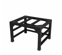 Heavy Duty Fridge Stand & Washer Dryer Pedestal with 4 Strong Feet, Universal Appliance Base, Split Ground Pallet, Adjustable Shelf, Black, 56x56x40cm