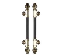 Heavy Duty Front Door Handle, 31.5" H Shape Swing Push Pull Bar, Double Sided for Glass Shower Sliding Doors, Stylish Bronze Finish