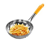 Heavy Duty Frying Skimmer Skimmer Strainer Metal Strainer with Long Handle Stainless Steel Noodle Drainer 20cm Anti-Rust Skimmer Slotted Spoon Easy Grip Kitchen Ladle