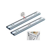 Heavy Duty Full Extension Drawer Slides with Metal Ball Bearings for Smooth Operation, Push to Open Rebound Rail for Effortless Drawer Movement