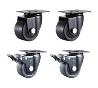 Heavy Duty Furniture Casters 3Inch Wheels Set of 4 Swivel Casters with Brake Durable & Easy to Move Perfect for Furniture Legs Longlasting & Reliable