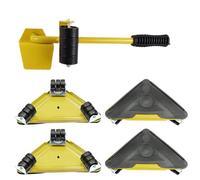 Heavy Duty Furniture Lifter with 360° Swivel Wheels and Pulley System for Easy Moving of Sofas, Chairs, and Cabinets