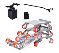 Heavy-Duty Furniture Movers Set with Rubber-Coated Wheels - Protects Floors, Easy Adjustment for Steel Furniture, Ideal for Home and Office Use