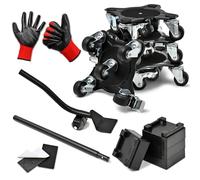 Heavy Duty Furniture Movers with Wheels, 2000 Lbs Furniture Dolly Moving Rollers Lifter Tool for Appliance, Piano Fridge Sofa, Desk, Cabinet, Pool Table, Hot Tub Safe Lifting Black