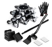 Heavy Duty Furniture Movers with Wheels - Set of 4 Furniture Lifter Tool with 2000 lbs Load Capacity, Easy Sliders Dolly for Moving Appliances, Sofa, Tables, Refrigerators, Cabinet, and Piano