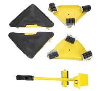 Heavy Duty Furniture Moving Wheel with Swivel Pulleys & Lever Bar - Multi-functional Heavy Item Mover for Sofas Appliances Household Furniture - Easy Sliding & Positioning Tool for Effortles