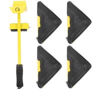 Heavy Duty Furniture Moving Wheels with Lever - Easy One-Hand Lift Tool for Sofas Desks Refrigerators on Hardwood Carpet & Cement Floors - Smooth Transport Solution