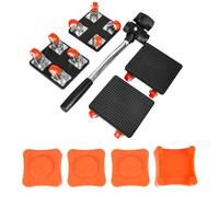 Heavy Duty Furniture Wheels for Moving - 4.2 x 3.9 Inch Complete Mover Kit with Pry Bar & Spacers 360° Swivel Casters for Sofa, Bed, Cabinet on Hardwood