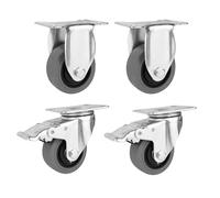 Heavy Duty Furniture Wheels Swivel Casters 4Pack Durable with Locking Brake Effortlessly Move Heavy Items Ideal for Furniture and Equipment Easy to Install