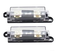 Heavy Duty Fuse Holder and Fuse Set Rated at 100A, 150A, 300A for High Current Inverter and Audio Applications with 32V Voltage Rating (150A)