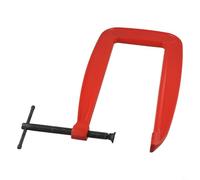 Heavy Duty G Type Clamp for Woodworking and DIY Projects, 110mm Jaw Opening, 305mm Throat Depth, Ductile Cast Iron with Rust Resistant Finish, Orange(e)