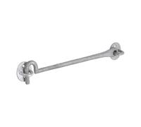 Heavy Duty Galvanised 10" 250mm Cast Iron Cabin Hook & Loop Latch - Door Holder Stay - Windproof Door Catch for Gates, Sheds, Doors & Windows