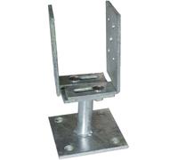 Heavy Duty Galvanised Adjustable Post Support Shoe CONNEX Metal Bracket NEW UK