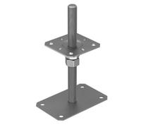 Heavy Duty Galvanised Bolt Down Post Support Fence Foot Pergola Anchor Top Plate Size: 80 X 80 mm