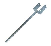Heavy-Duty Galvanised Concrete-in Pergola Post Support | Ground Anchor | Foundation Foot Base (91mm)