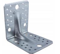 Heavy Duty Galvanised Reinforced Angle Bracket - Corner Brace - Structural Repair - Wood Connector - 105X105X90mm