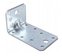 Heavy Duty Galvanised Reinforced Angle Bracket - Corner Brace - Structural Repair - Wood Connector - 90X50X55mm