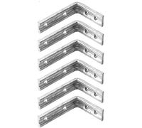 Heavy Duty Galvanised Shelf Bracket 6 Pack - 8x6" / 200x150mm