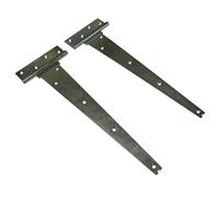 Heavy Duty Galvanised T Hinges (Gate Door Shed Barn Cabinet T-Strap Pair) (24" / 600MM)