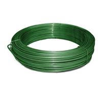 Heavy Duty Galvanised Wire Coil (3.1 mm Thicken) Tension Garden Wire For Tying Fixing and Binding, Extra Durable (80 m Long, Green)