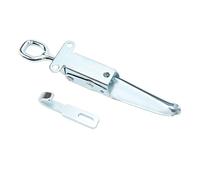 Heavy-Duty Galvanized Iron Door Handle Hasp Anti-Vibration Clamp Latch for RV Caravan Safe Lock Buckle Trailer Hardware Impact-Resistant ty Solution