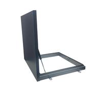 Heavy Duty Galvanized Metal Roof Hatch - Anti-Theft Security Door with Hydraulic Support for Factories and Warehouses