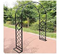 Heavy-Duty Galvanized Metal Rose Arch - Freestanding Garden Trellis for Climbing Plants Available in Black Sizes: 140x230cm 240x230cm 280x230cm -Outdoor Decor