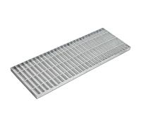 Heavy-Duty Galvanized Steel Drain Grate - Rectangular Channel Trench Sewer Cover, Durable for Outdoor Yard Applications