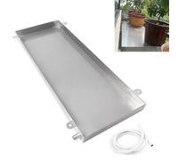 Heavy-Duty Galvanized Steel Drain Pan, Rust-Resistant HVAC Condensate Pan for Air Conditioner & Washing Machine, Leak Prevention, 30x50cm