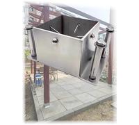 Heavy-Duty Galvanized Steel Post Base Anchor with Screws for Fence Deck Pergola & Mailbox - Ground Support for Outdoor Structures