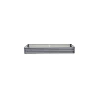 Heavy-Duty Galvanized Steel Raised Garden Bed - Extra-Large 2.4m Rectangular Planter Box - Rust-Proof Outdoor Elevated Planting Solution The hot sale Grey One Size