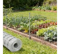 Heavy-Duty Galvanized Welded Wire Fence Panel - 1/4 Inch Rustproof Cattle & Livestock Fence for Goats, Deer, Hogs, Gardens & Yards (0.5m x 8m) - Durable Farm Fencing Solution