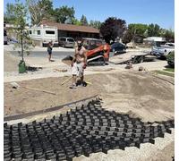 Heavy-Duty Garage - 3ft to 30ft Grid for Driveway & Light Truck Parking Lots Soil Stabilization & Mud Control with Drain Holes (4x5m/13x16.5ft)