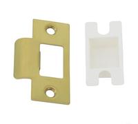 Heavy Duty Garage Door Reinforcement Plate featuring Deadbolt Cover and Screws for Increased Protection (Gold)