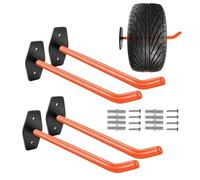 Heavy Duty Garage Hooks - Wall Mounted Tire Rack and Ladder Hook, Garage Hooks for Pallets | Multipurpose Storage Rack Tools for Pipes, Garage Organization, Men,