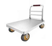 Heavy Duty Garage Platform Truck Folding Platform Trucks,Rolling Flatbed Cart Dolly For Easy Transportation Heavy Industrial Platform Hand Trucks, Garage Warehouse Moving Truck,Heavy (Size:125x75cm)