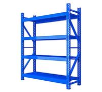 Heavy Duty Garage Shelving Units - 4 Tier Industrial Storage Rack for Tools and Equipment, Maximize Space Efficiency and Organization
