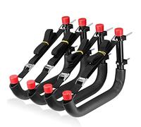 Heavy Duty Garage Storage Hooks, 33cm Arm Large Wall Mount Hanger with EVA Protector, Garage Racks & Organizer for Ladders, Folding Chairs, Kayak, Surfboard, Garden Tool (24cm x 33cm, Pack of 4)