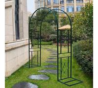 Heavy Duty Garden Arch Metal Rose Arches Wide 140cm 180cm 220cm 260cm 300cm 340cm Rustproof Garden Entrances Decoration Arch Trellis For Climbing Plants