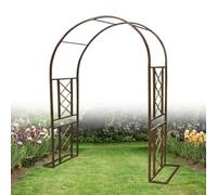 Heavy Duty Garden Arch Wedding Arbor - Weather Resistant Pergola Trellis for Climbing Plants, Outdoor Ceremony & Party Decorations - Black, 55" W x 90.5" H, Backyard & Lawn