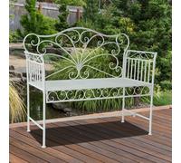 Heavy-Duty Garden Bench-White