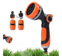 Heavy Duty Garden Hose Nozzle, Rust-Proof Sprayer Head, 10.43x6.89x2.95 Inches Washer Wand with Multifunctional Modes, Durable Cleaning Tool with Sleek Style, Home Attachment for Driveways & Patios