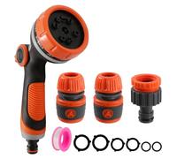 Heavy Duty Garden Hose Spray Nozzle with Adjustable Patterns