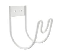 Heavy Duty Garden Hose Wall Mount Holder Iron Rack | Durable Iron Material, Secure Storage, Versatile Use, Easy Install, Rust Resistant Finish. White 1pc