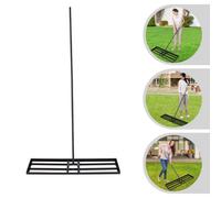 Heavy Duty Garden Lawn Levelling Rake Lute Landscaping Rake W/ Adjustable Handle