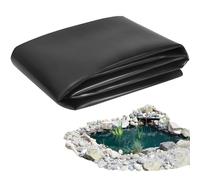 Heavy Duty Garden Pond Liner 3x4m & 4x8m Flexible Black High Density Polyethylene Membrane for Fish Ponds Small Pools Streams Fountains Waterproof Cover for Outdoor Games
